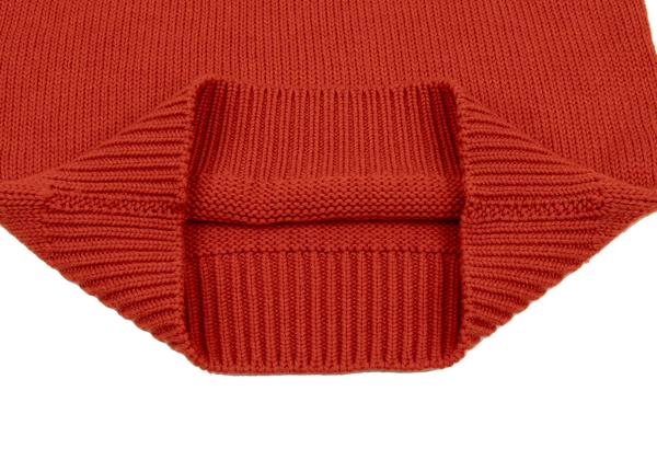 45rpm Wool V-Neck Low Gauge Knit Sweater Red Size 3