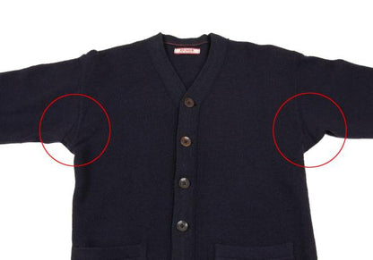 45rpm Wool Patch Pocket Knit Cardigan Navy Size 3