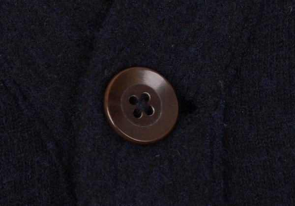 45rpm Wool Patch Pocket Knit Cardigan Navy Size 3