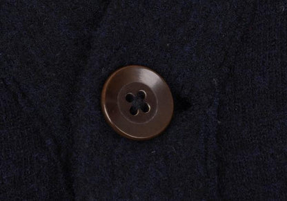 45rpm Wool Patch Pocket Knit Cardigan Navy Size 3