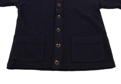 45rpm Wool Patch Pocket Knit Cardigan Navy Size 3