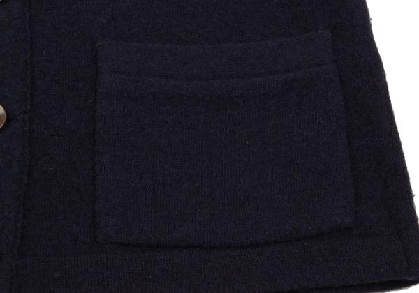 45rpm Wool Patch Pocket Knit Cardigan Navy Size 3