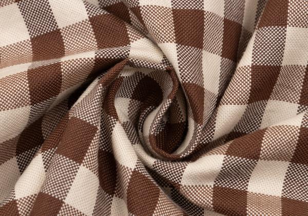 45rpm& Cotton Check T-Shirt Brown Beige Size 3