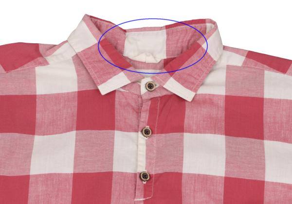 45rpm& Cotton Check Half Button T-Shirt Pink Size 3