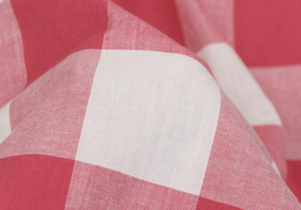45rpm& Cotton Check Half Button T-Shirt Pink Size 3