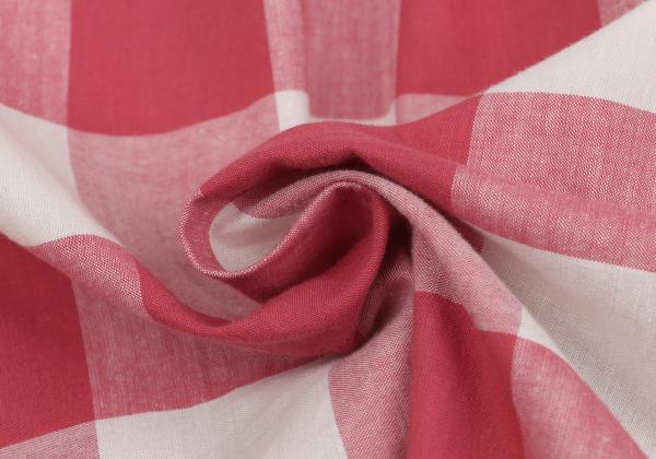 45rpm& Cotton Check Half Button T-Shirt Pink Size 3