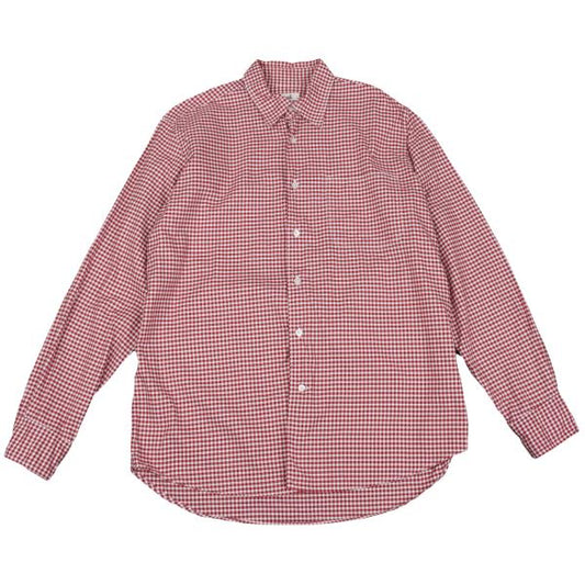 45rpm& Cotton Check Long Sleeve Shirt Red White Size 3