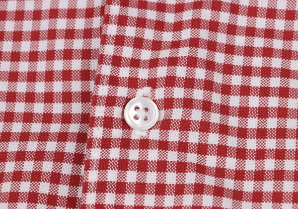 45rpm& Cotton Check Long Sleeve Shirt Red White Size 3