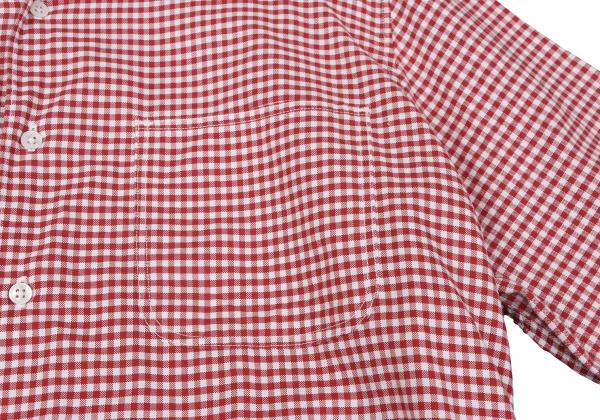 45rpm& Cotton Check Long Sleeve Shirt Red White Size 3