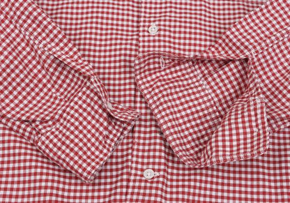 45rpm& Cotton Check Long Sleeve Shirt Red White Size 3