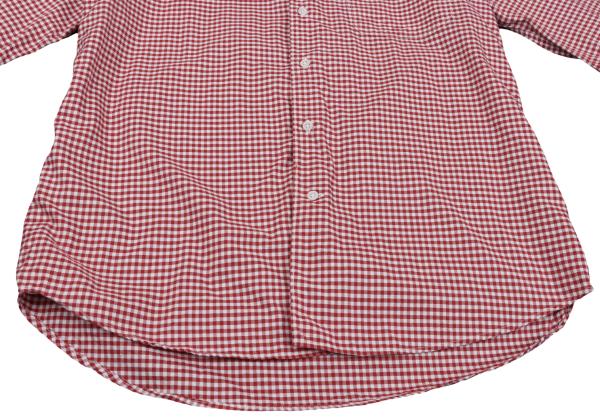 45rpm& Cotton Check Long Sleeve Shirt Red White Size 3