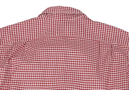 45rpm& Cotton Check Long Sleeve Shirt Red White Size 3
