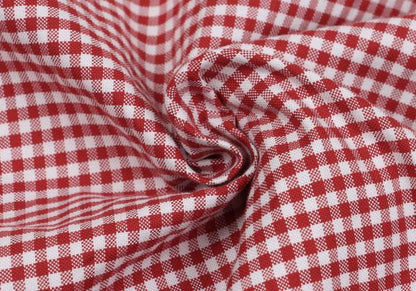 45rpm& Cotton Check Long Sleeve Shirt Red White Size 3