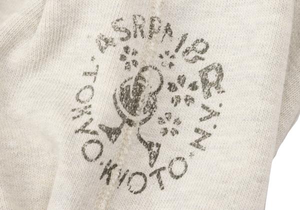 45rpm& Cotton Side Logo Print Sweatpants Ivory Size 4