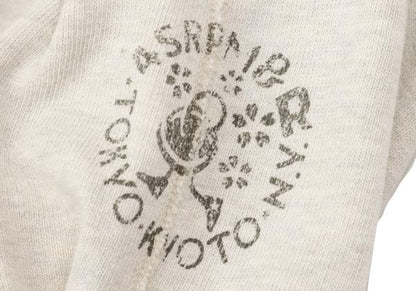 45rpm& Cotton Side Logo Print Sweatpants Ivory Size 4