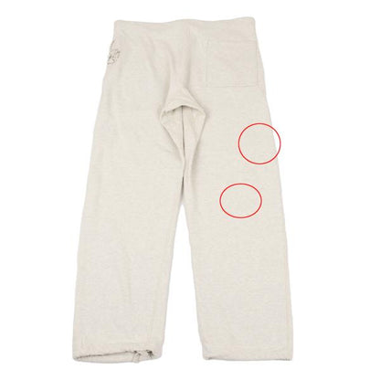 45rpm& Cotton Side Logo Print Sweatpants Ivory Size 4