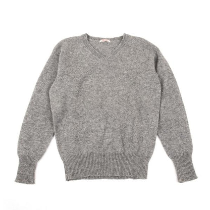 45rpm NORTH MARINE DRIVE Wool V-Neck Sweater Gray Size 4