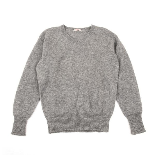 45rpm NORTH MARINE DRIVE Wool V-Neck Sweater Gray Size 4