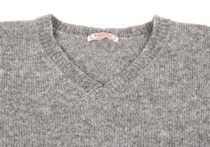 45rpm NORTH MARINE DRIVE Wool V-Neck Sweater Gray Size 4