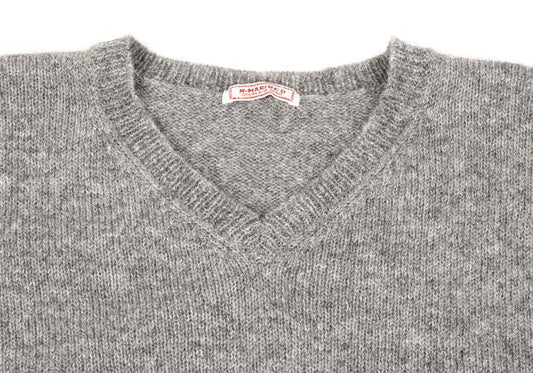 45rpm NORTH MARINE DRIVE Wool V-Neck Sweater Gray Size 4