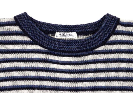 45rpm NORTH MARINE DRIVE Wool Multi-Border Sweater Size 5