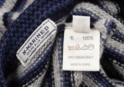 45rpm NORTH MARINE DRIVE Wool Multi-Border Sweater Size 5