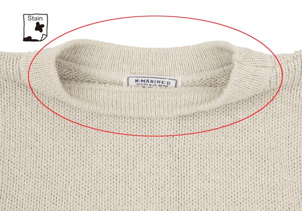 45rpm NORTH MARINE DRIVE Cotton Hem Line Sweater Gray Size 4