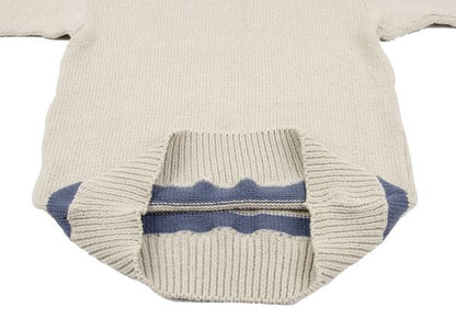 45rpm NORTH MARINE DRIVE Cotton Hem Line Sweater Gray Size 4
