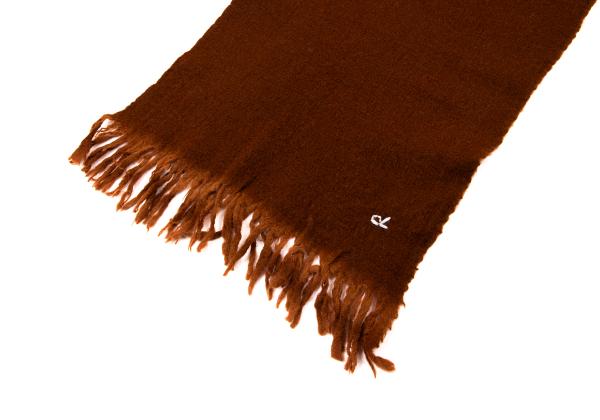 R by 45rpm Wool Fringe Scarf Brown