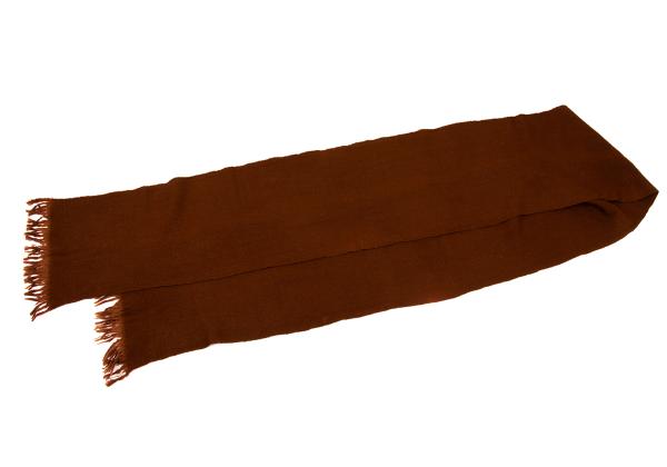 R by 45rpm Wool Fringe Scarf Brown