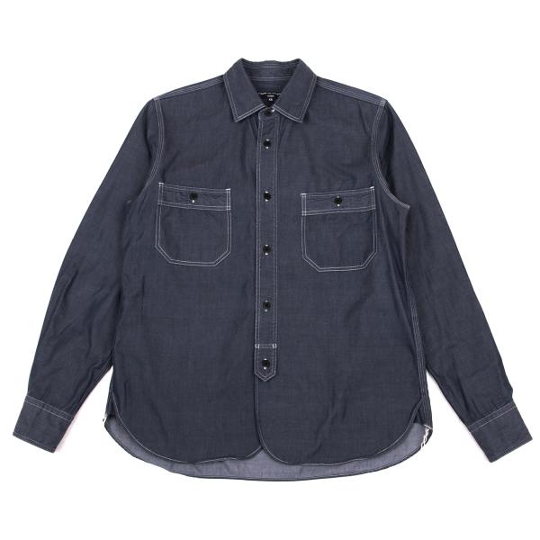 COMME des GARCONS HOMME Chambray Shirt Navy Size XS