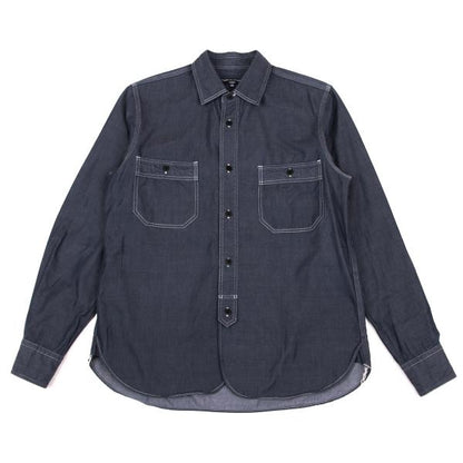 COMME des GARCONS HOMME Chambray Shirt Navy Size XS
