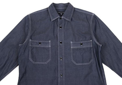 COMME des GARCONS HOMME Chambray Shirt Navy Size XS
