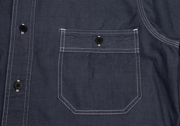 COMME des GARCONS HOMME Chambray Shirt Navy Size XS