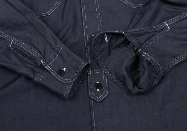 COMME des GARCONS HOMME Chambray Shirt Navy Size XS