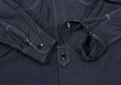 COMME des GARCONS HOMME Chambray Shirt Navy Size XS