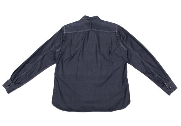 COMME des GARCONS HOMME Chambray Shirt Navy Size XS