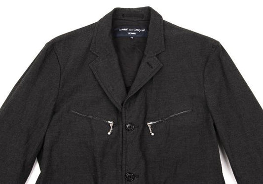 COMME des GARCONS HOMME Dyed Ball Jacket Charcoal Size XS
