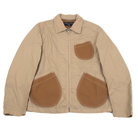COMME des GARCONS HOMME Corduroy Panel Jacket Beige Size XS