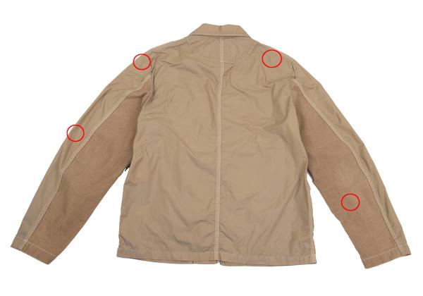 COMME des GARCONS HOMME Corduroy Panel Jacket Beige Size XS
