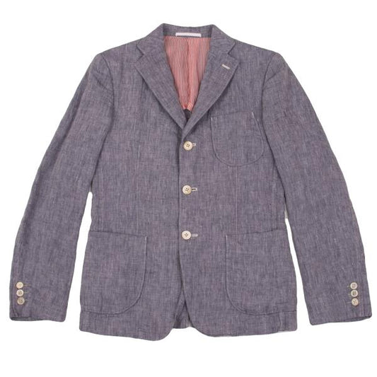 COMME des GARCONS HOMME Linen Chambray Jacket Navy Size XS