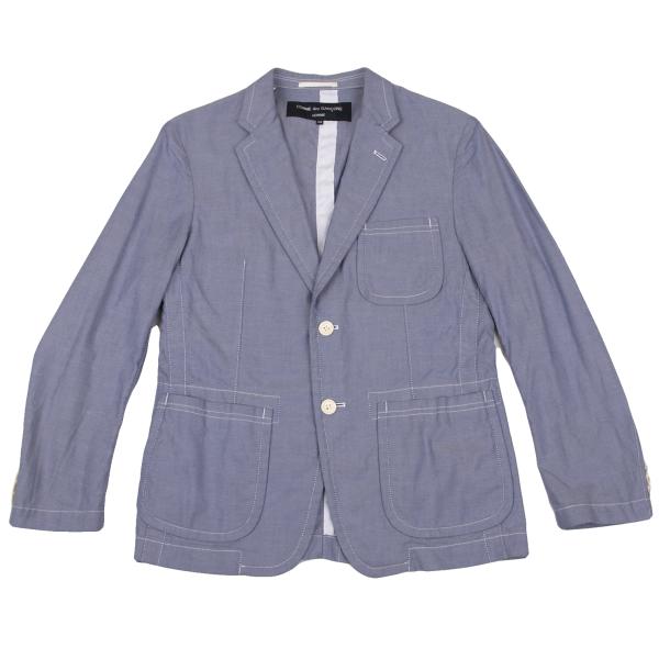 COMME des GARCONS HOMME Cotton Patch Jacket Blue Size XS