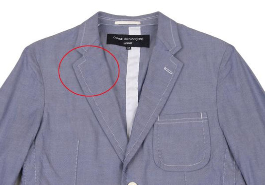 COMME des GARCONS HOMME Cotton Patch Jacket Blue Size XS