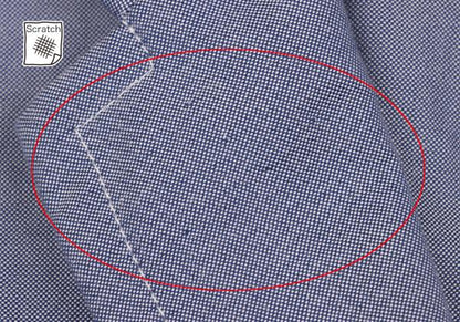 COMME des GARCONS HOMME Cotton Patch Jacket Blue Size XS