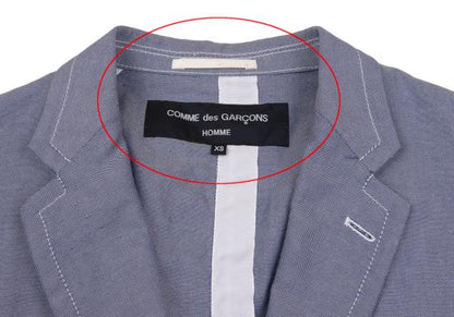 COMME des GARCONS HOMME Cotton Patch Jacket Blue Size XS
