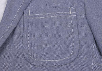 COMME des GARCONS HOMME Cotton Patch Jacket Blue Size XS