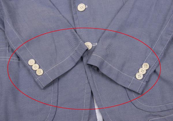 COMME des GARCONS HOMME Cotton Patch Jacket Blue Size XS