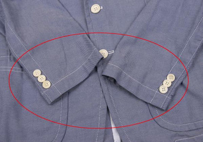 COMME des GARCONS HOMME Cotton Patch Jacket Blue Size XS