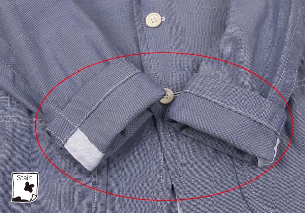 COMME des GARCONS HOMME Cotton Patch Jacket Blue Size XS