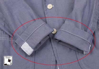 COMME des GARCONS HOMME Cotton Patch Jacket Blue Size XS
